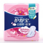whisper/护舒宝 云感超净棉丝薄卫生巾 夜用284mm16片 *11件