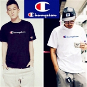Champion冠军潮牌Logo 男士圆领经典刺绣T恤