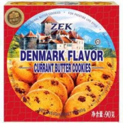 ZEK 丹麦 葡萄干 黄油曲奇 饼干 90g *41件