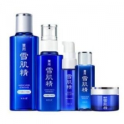 日本雪肌精SEKKISEI 明星盈润水乳套装(化妆水180ml+乳液130ml+三件组 盈润 保湿 高丝集团 原装进口)