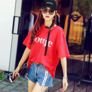 韩都衣舍 女夏新款学生chic短袖T恤