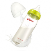 pigeon 贝亲 宽口径玻璃奶瓶 240ml M号 绿色 *3件 168.4元包邮（需用券，合56.1元）