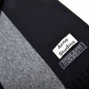 反季囤货：明星至爱Acne Studios 羊毛围巾 黑色