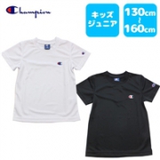 Champion冠军  男童短袖 刺绣 LOGO小C  T恤  黑色/白色