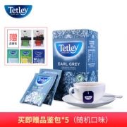 英国销量第一 泰特莉 Tetley 伯爵红茶 独特的佛手柑水果香气 25袋