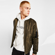 Bershka 巴适卡  男士飞行员夹克