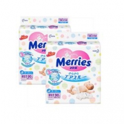 Merries 妙而舒 婴儿纸尿裤 NB90 2包装 *2件 242元包邮包税（需用券）