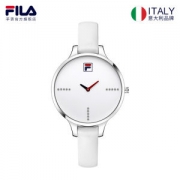 意大利品牌 斐乐 FILA 女镶水钻超薄石英表 简约时尚风