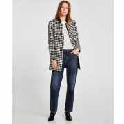 春夏折扣：ZARA 女装千鸟格西装式大衣