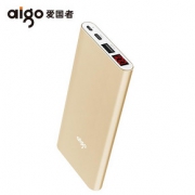 轻薄安全# 爱国者 LCD数显屏金属双冲充电宝10000mAh