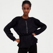 ZARA  女装九分短裙式印字运动衫