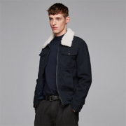 反季特卖：ZARA  男士可拆卸领牛仔夹克