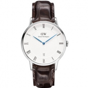 丹尼尔惠灵顿（Daniel Wellington）  男表38mm银色边皮带
