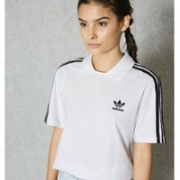 adidas Originals 阿迪达斯 三叶草 学院风系列女士运动Polo衫