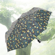 PARAKITO 帕洛奇 三折黑胶晴雨伞 柠檬树