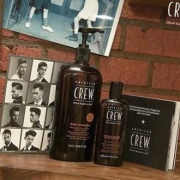 AMERICAN CREW 男士美国队员3合1茶树精华洗发沐浴露 450ML*3