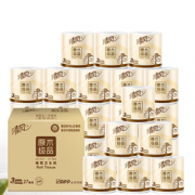 清风 卷纸原木纯品3层200克 27卷