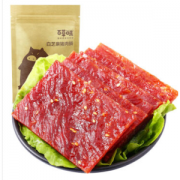百草味 肉干肉脯 休闲零食 靖江精制猪肉脯200g/袋 *2件