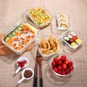 爱乐优 高硼硅 玻璃饭盒 3个装