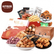 三只松鼠 零食大礼包 1018g