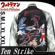 TENSTRIKE 円谷系列 奥特曼VS巴尔坦星人 50周年纪念 男士夹克