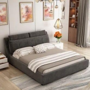 A家家具 北欧可拆洗布艺床 1.5米
