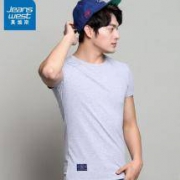 JEANSWEST 真维斯 男纯色T恤