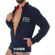 M码，Emporio Armani 安普里奥·阿玛尼 男士纯棉外套 Prime会员免费直邮含税