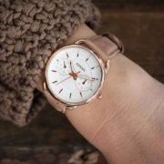 Fossil 化石 es4007 女士玫瑰金带腕表 带礼盒 prime会员免费直邮