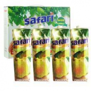 萨法瑞（safari）梨果肉饮料（含糖）果汁礼盒 1L*4瓶