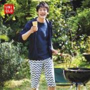 历史低价：UNIQLO 优衣库 DPJ Mickey & THE SUN 410818 男士松紧短裤