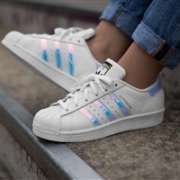 成人可穿：Adidas 阿迪达斯Superstar 大童贝壳头休闲鞋