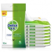 Dettol 滴露 卫生湿巾 10片*8包装 *6件 +凑单品