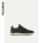 29日0点：PullAndBear 男子迷彩弹性运动鞋