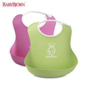 BABYBJORN Soft Bib系列 防碎屑儿童围嘴 2只装 *2件 +凑单品