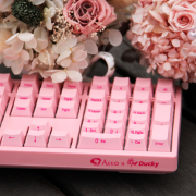 Akko 艾酷 Ducky Zero 3108 PBT 108键机械键盘侧刻版 粉色红轴