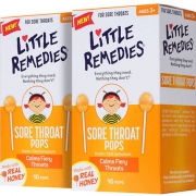 LITTLE REMEDIES 儿童天然蜂蜜镇咳润喉棒棒糖 10支*2盒