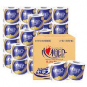 10日10点：心相印卷纸 心柔 3层140g*27卷*2箱