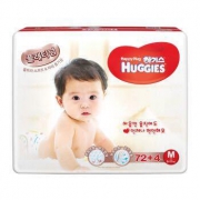HUGGIES 好奇 铂金装 婴儿纸尿裤 M72+4片 *5件