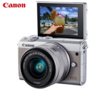 16日8点： Canon 佳能 EOS M100 微单电可换镜相机（15-45镜头灰色套机）