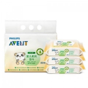 AVENT 新安怡 SCF986/40 婴儿柔润湿巾 80抽 3连包