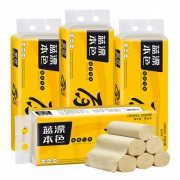 蓝漂 本色 食品级不漂白无芯卷纸 加厚4层36卷