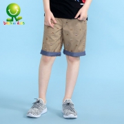 Bossini Kids 堡狮龙 男童印花纯棉休闲裤