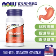 调理肠胃，缓解不适，NOW诺奥 锌肌肽养胃片 60粒