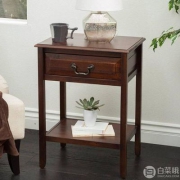 镇店之宝，Best Selling 百伽 53850 越南原装进口实木方几边柜