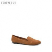 F21仿麂皮平底乐福鞋懒人鞋 FOREVER21女鞋