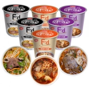 海福盛  非油炸牛肉面 72g*6桶 FD冻干技术 大块肉菜