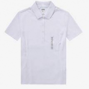 adidas 阿迪达斯 女款透气型短袖白色POLO衫