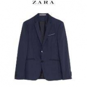 ZARA 科技面料纹理套装西装外套 02223402401
