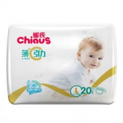 Chiaus 雀氏 薄+C 引力纸尿裤 L20片 *3件